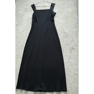 Arianna by Teresa Page Dress Womens 12 Black Long Maxi Formal  Square Neck